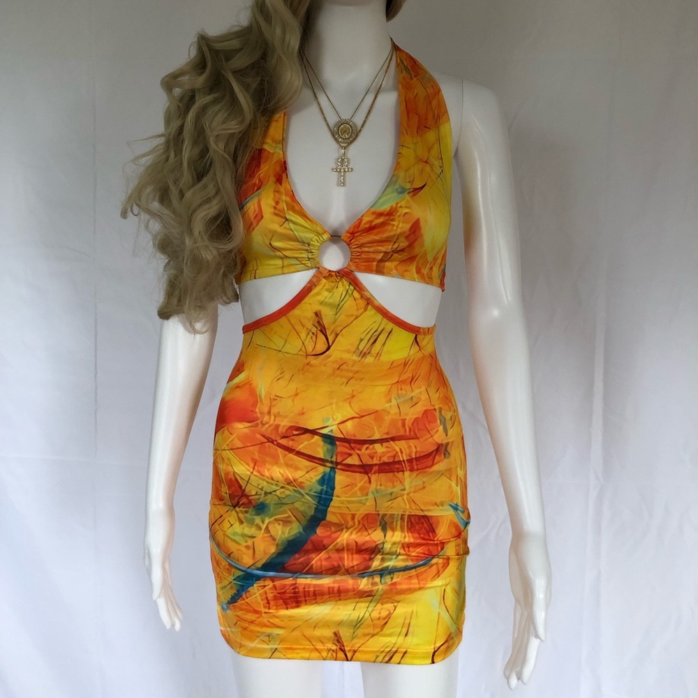 beautiful multicolored dress